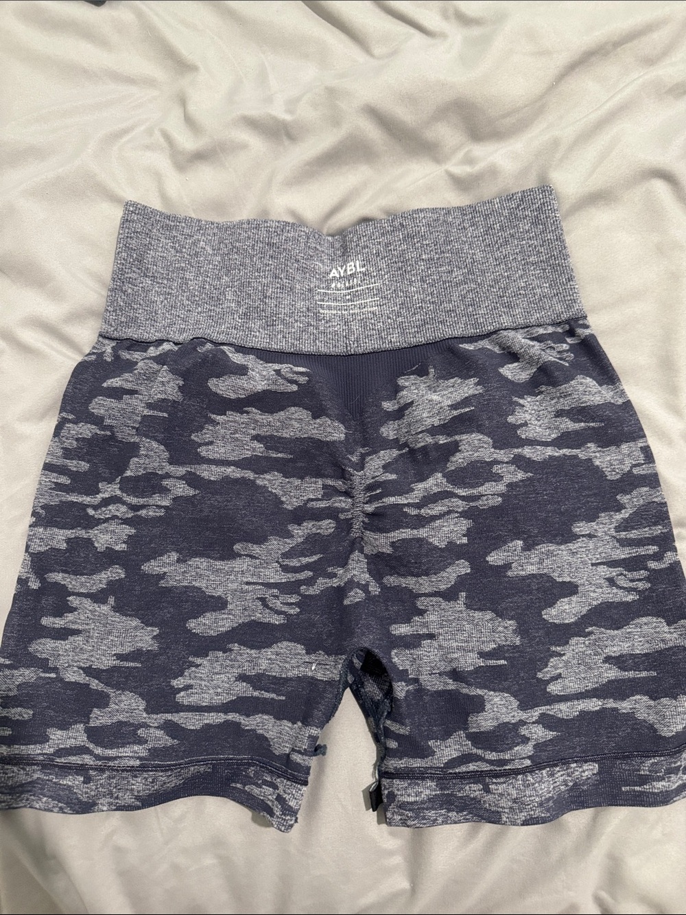 AYBL Navy and Gray Camo Leggings Shorts